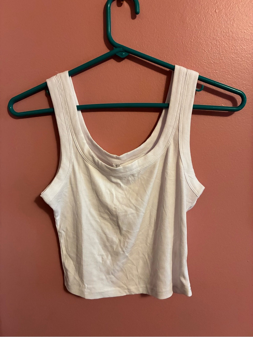 Classic White Ribbed Tank Top - Women